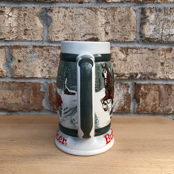 1982 BUDWEISER 50th Clydesdale’s Holiday Collectible Beer Stein Mug 1933-1983 - Picture 5 of 10